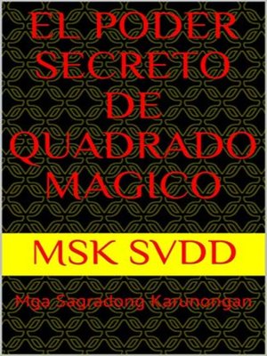 cover image of EL PODER SECRETO DE QUADRADO MAGICO